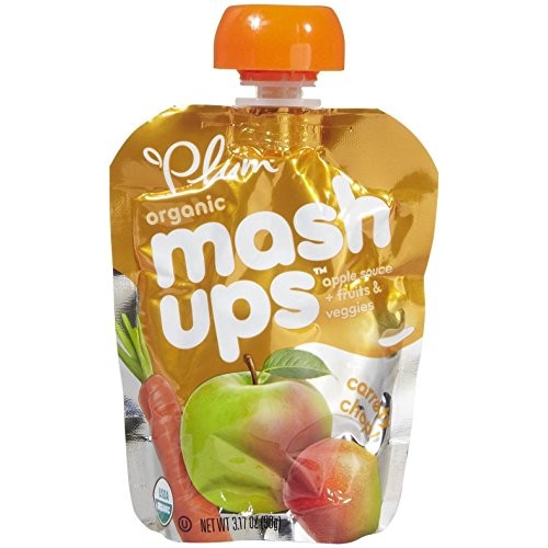 Plum Organics Organic Mashups Apple Sauce Fruit Veggie Carroty C