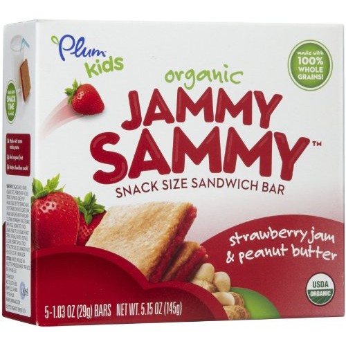 Plum Organics Kids Jammy Sammy - Strawberry Jam &Amp; Peanut Butter