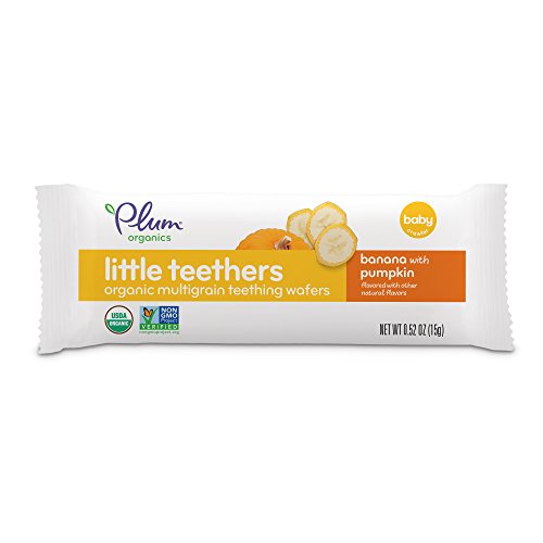 Plum Organics Little Yums, Organic Baby Teething Wafers, Pumpkin