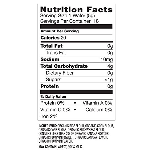 Plum Organics Little Yums, Organic Baby Teething Wafers, Pumpkin