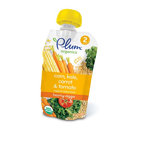 Plum Organics Hearty Veggie, Organic Baby Food, Variety Pack, 3.
