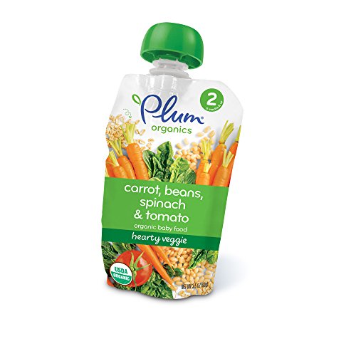 Plum Organics Hearty Veggie, Organic Baby Food, Variety Pack, 3.