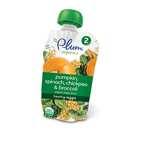 Plum Organics Hearty Veggie, Organic Baby Food, Variety Pack, 3.