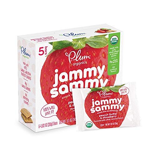 Plum Organics Jammy Sammy Peanut Butter &Amp; Strawberry, 5.1 Oz, 5