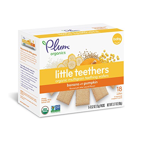 Plum Organics Little Teethers, Organic Baby Teething Wafers, Ban