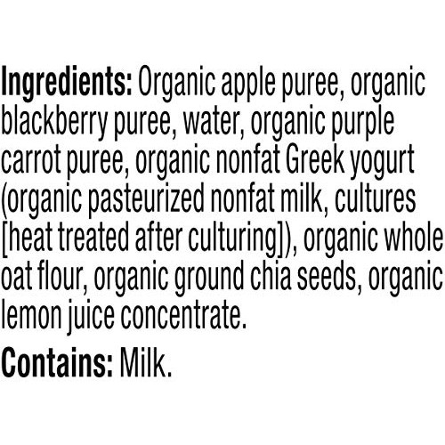Plum Organics Mighty 4 Blends Toddler Food, Apple, Blackberry, P