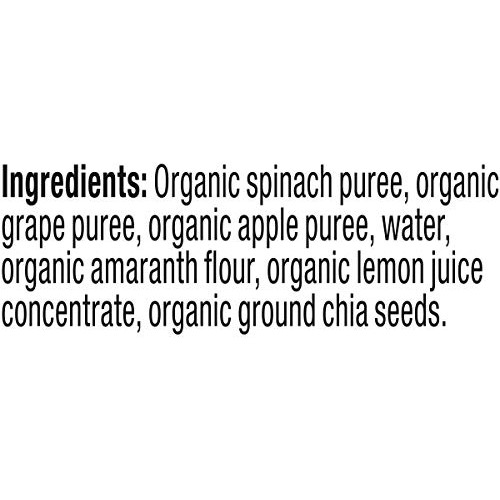 Plum Organics Mighty Veggie Spinach, Grape, Apple &Amp; Amaranth, 4O