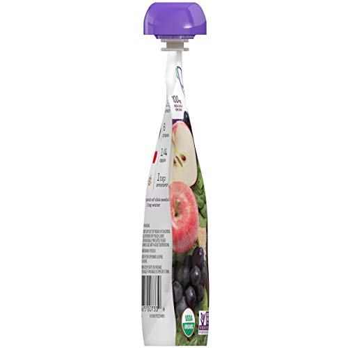 Plum Organics Mighty Veggie Spinach, Grape, Apple &Amp; Amaranth, 4O