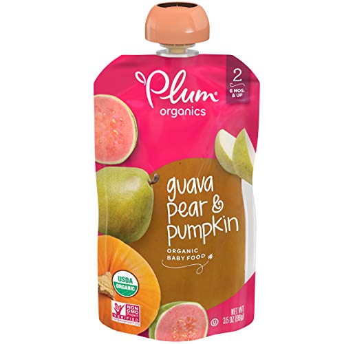 Plum Organics, Organic Guava Pear &Amp; Pumpkin, 3.5 Oz