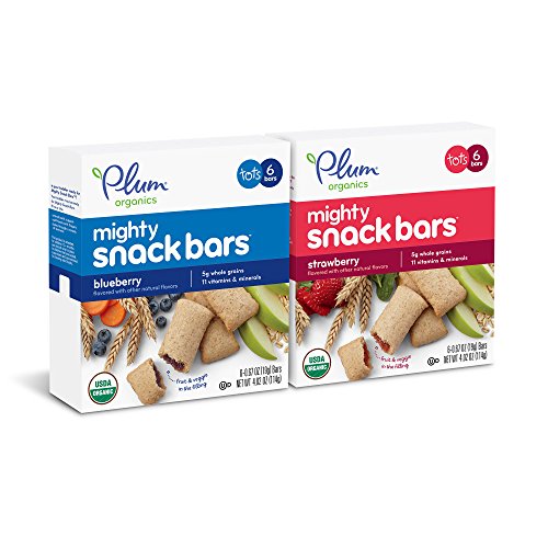 Plum Organics Mighty Snack Bars, Organic Toddler Snack, Blueberr