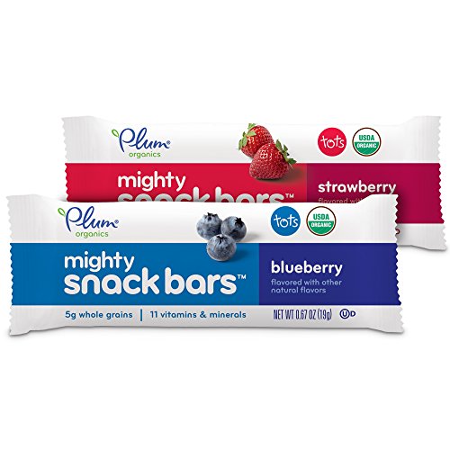 Plum Organics Mighty Snack Bars, Organic Toddler Snack, Blueberr