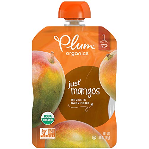 Plum Organics Stage 1 Organic Baby Food, Mango Puree, 3.5 Ounce