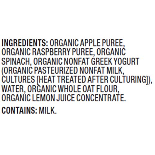 Plum Organics Stage 2 Organic Baby Food, Apple, Raspberry, Spina