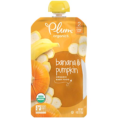 Plum Organics Stage 2 Organic Baby Food, Banana &Amp; Pumpkin, 4 Oun