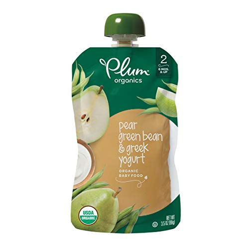 Plum Organics Stage 2, Organic Baby Food, Pear, Green Bean And G