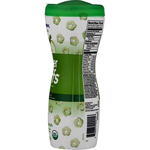 Plum Organics Super Puffs Apple With Spinach, 1.5 Oz Pack Of 4