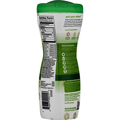 Plum Organics Super Puffs Apple With Spinach, 1.5 Oz Pack Of 4