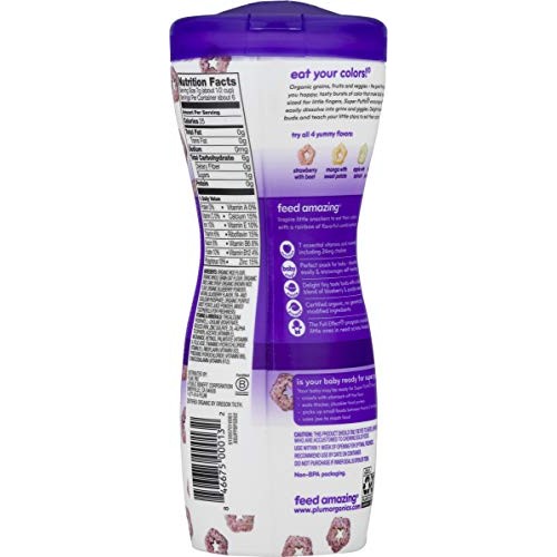 Plum Organics Super Puffs Blueberry With Purple Sweet Potato, 1.