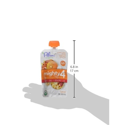 Plum Organics Tots Mighty 4 Purees - Pumpkin, Carrot, Banana, Po