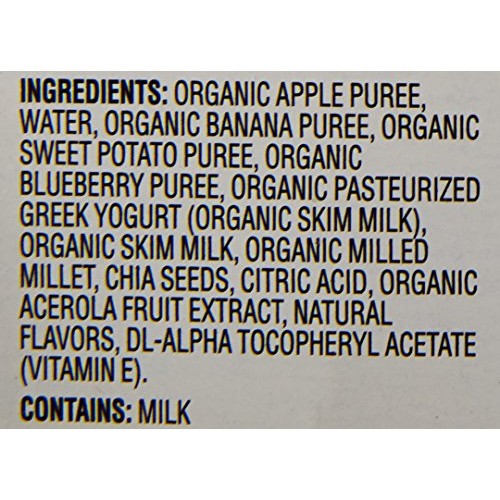 Plum Organics Tots Mighty 4 Purees - Sweet Potato, Carrot, Blueb
