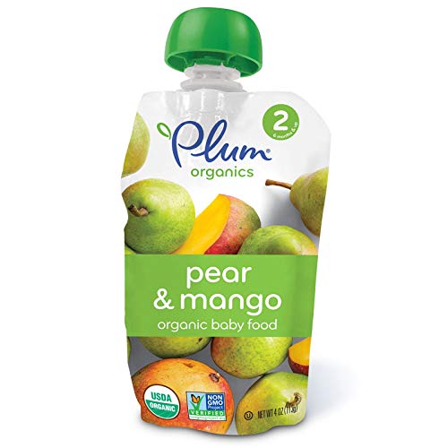Plum Organics Baby Food - Organic - Pear And Mango - Stage 2 - 6