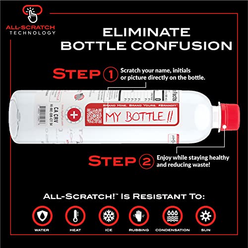 Agua Plus Premium Alkaline Water | 16.9 fl oz Bottles | Count of 4