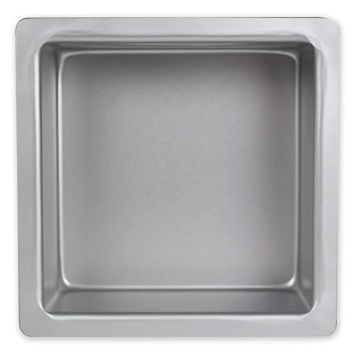 Pme Sqr053 Aluminum Baking Cake Pan, 5 X 5 X 3, Silver