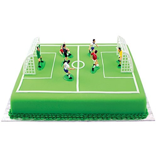 Pme Football/Soccer Topper Set For Cake And Cupcakes Decorations