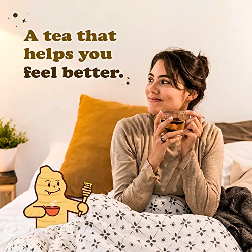 Pocas Honey Ginger Tea - Instant Tea Powder Packets w/Turmeric G...
