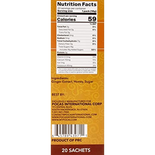 Pocas Honey Ginger Tea Original