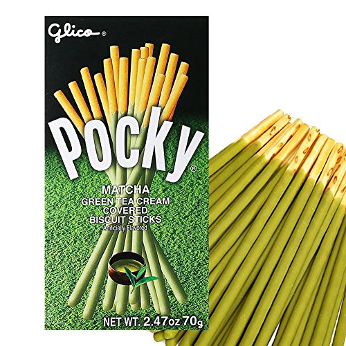 [ 3 Packs ] Glico Pocky Matcha Green Tea 70G X 3 Biscuit Stick