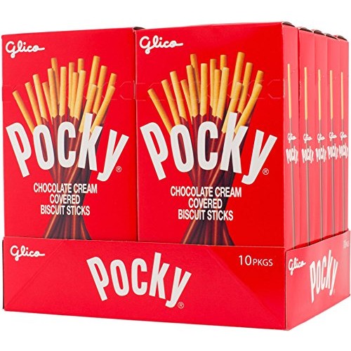 Pocky Biscuit Stick, Chocolate, 2.47 Ounce Pack Of 10
