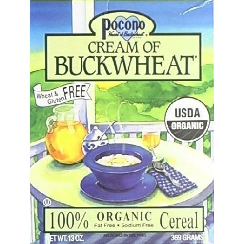 Pocono Organic Cream Of Buckwheat Cereal 13 Oz. Pack Of 6