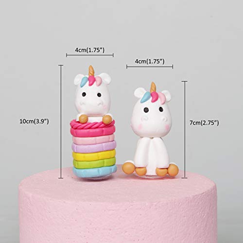 Cloud Rainbow And Unicorn Cake Toppers Kit Set Of 7Kids Girls