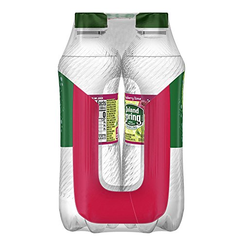 Poland Spring Sparkling Natural Spring Water, Raspberry Lime, 16...
