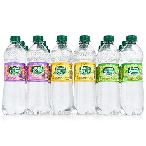 Poland Spring Sparkling Natural Spring Water Variety Pack 24 Ha...