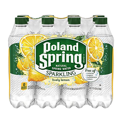 Poland Spring Sparkling Water Lemon 8 Pack
