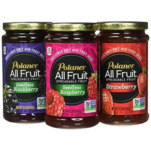 Product Of Polaner All Fruit With Fiber Jelly, 3 Pk./15.25 Oz.