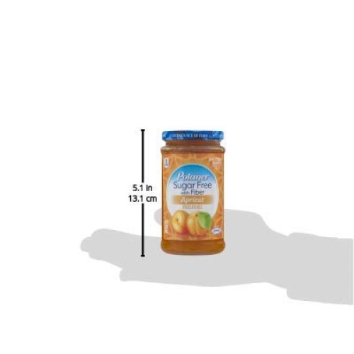 Polaner Sugar Free With Fiber, Apricot Jam, 13.5 Ounce