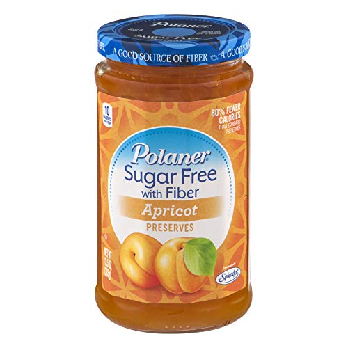 Polaner Sugar Free With Fiber, Apricot Jam, 13.5 Ounce