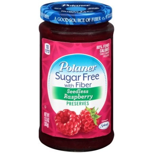 Polaner Sugar Free Seedless Raspberry With Fiber, 13.5 Oz 1 Jar