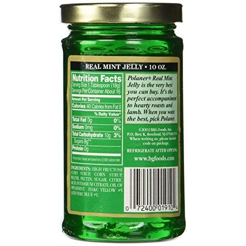 Polaner Real Mint Jelly, 10 Oz Pack Of 2