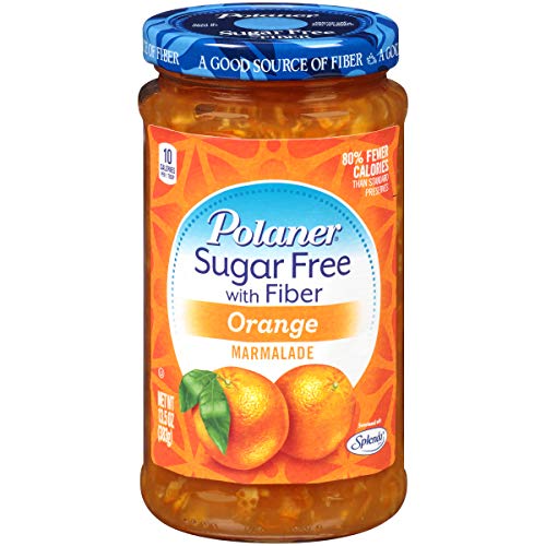 Polaner Sugar Free With Fiber, Orange Marmalade, 13.5 Ounce