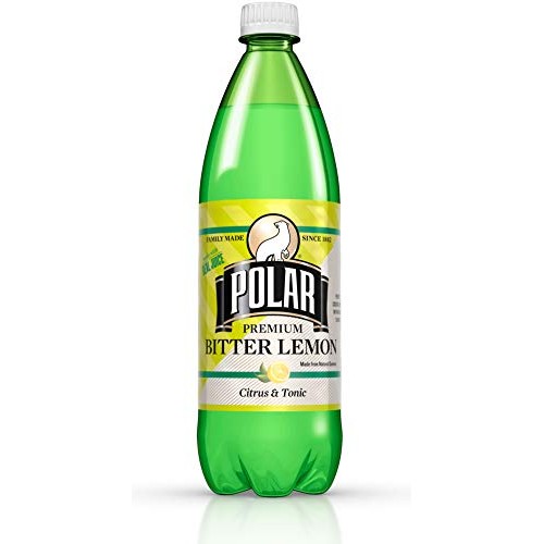 Polar Beverages Bitter Lemon, 33.8 Fluid Ounce Pack Of 12