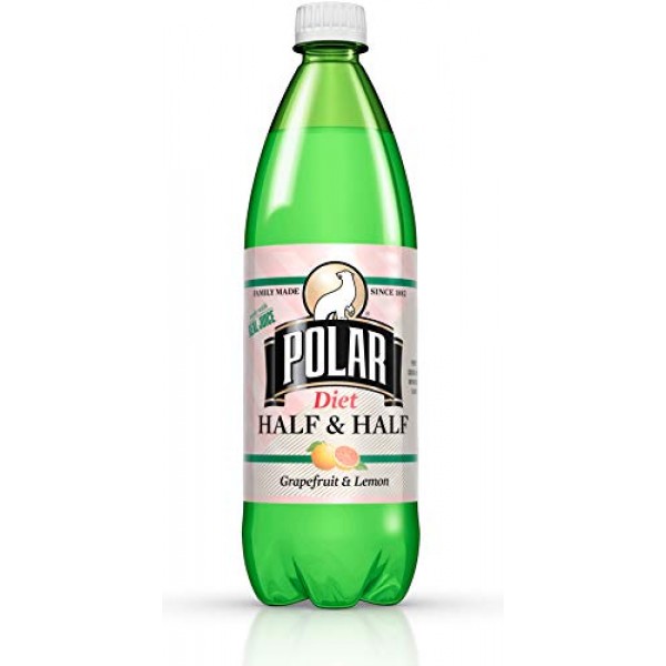 Polar Beverages Diet Half And Half, 33.8 Fluid Ounce Pack Of 12