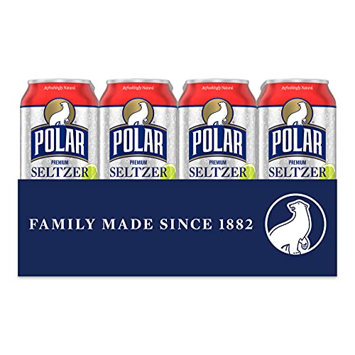 Polar Seltzer Water Cranberry Lime, 12 fl oz cans, 24 pack