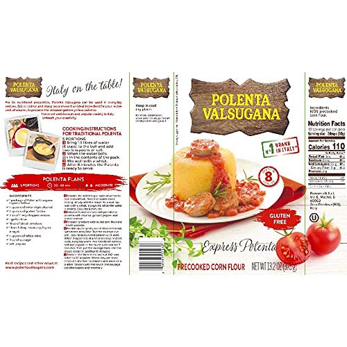 Valsugana Polenta Precooked 13.2 Oz Pack Of 2