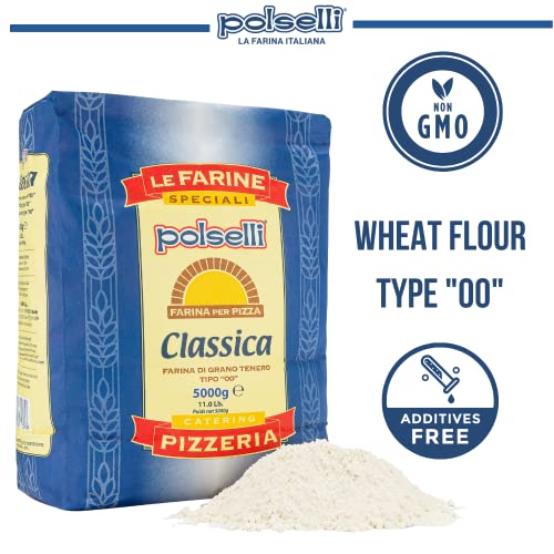 POLSELLI Classica, Tipo "00" Double Zero Flour Extra Fine, 11 lb...
