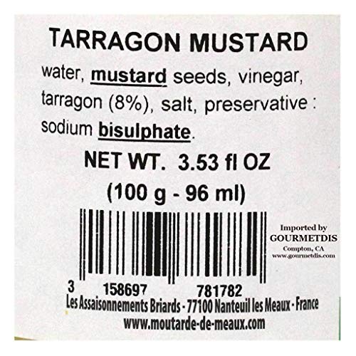 Petits Gourmets - Tarragon Mustard, 100G 3.5 Fl Oz
