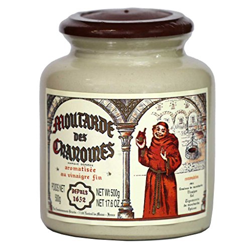 Pommery French Mustard Des Chanoines, 500G 17.6Oz Pottery Crock